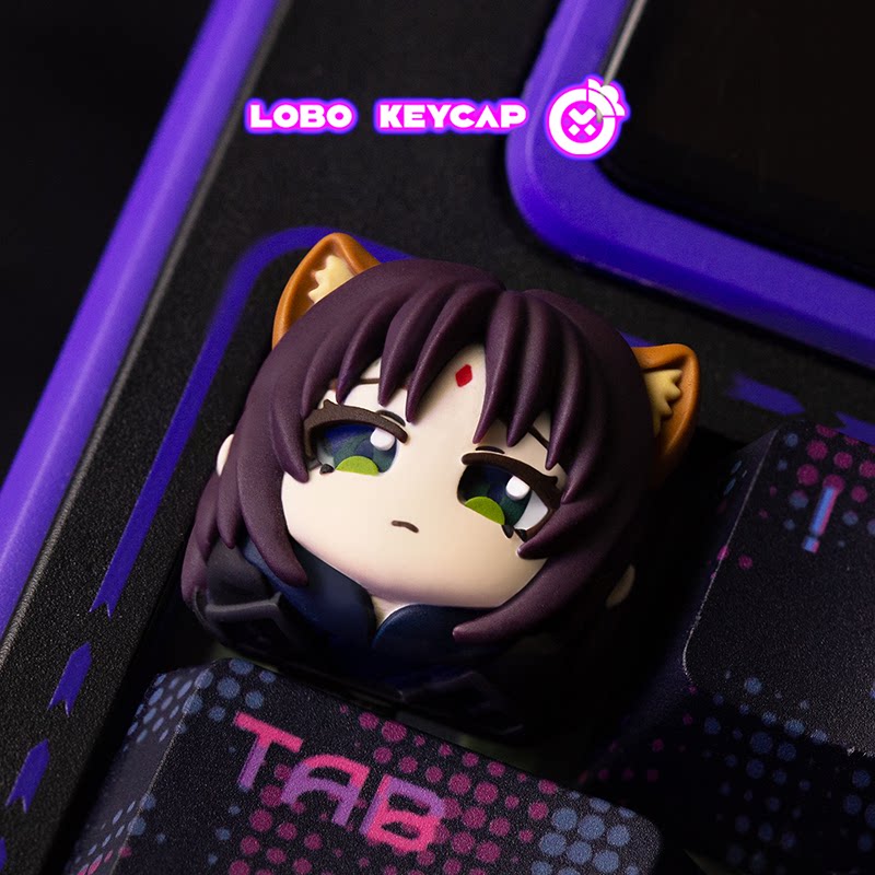 Gaming Accessories In China - Lobo Keycap Kreatif Anime Artisan Keycap