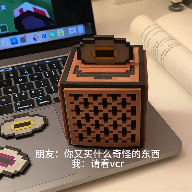 Gaming Accessories For Room - Kotak Musik Redstone Jukebox Model Blok