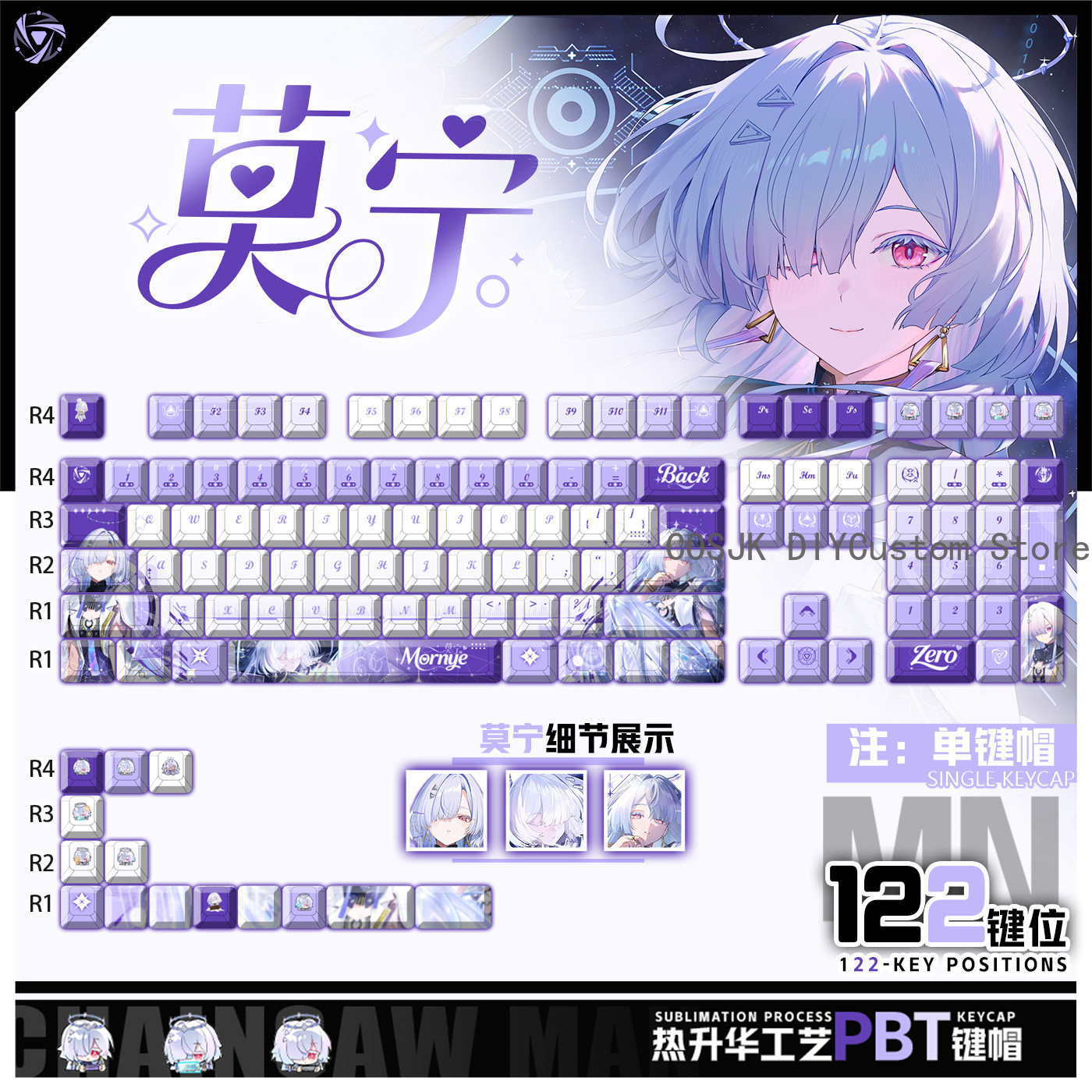 Gaming Accessories In China - 122 Tombol Anime Mornye Wuthering Waves