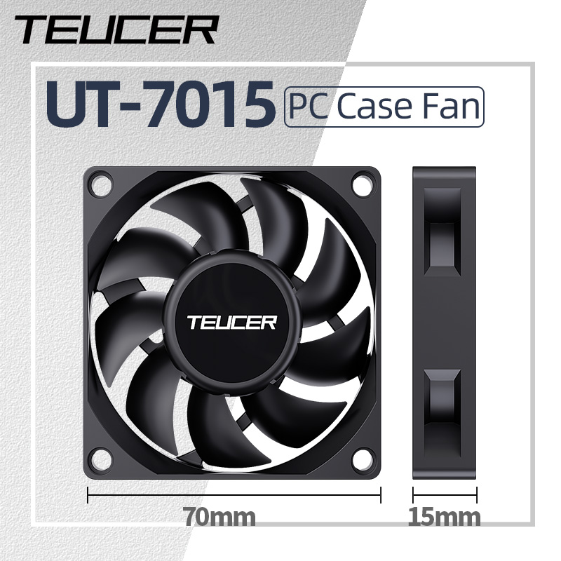 Gaming Accessories Rack - Teucer UT-7015 7Cm Kipas Pendingin Chassic