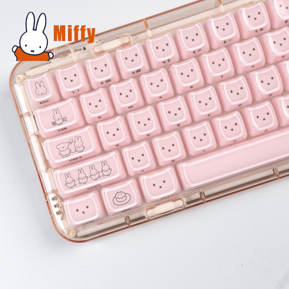 Kawaii Miffy Keycaps Penutup K - Gaming Accessories Aesthetic ulasan dan harga