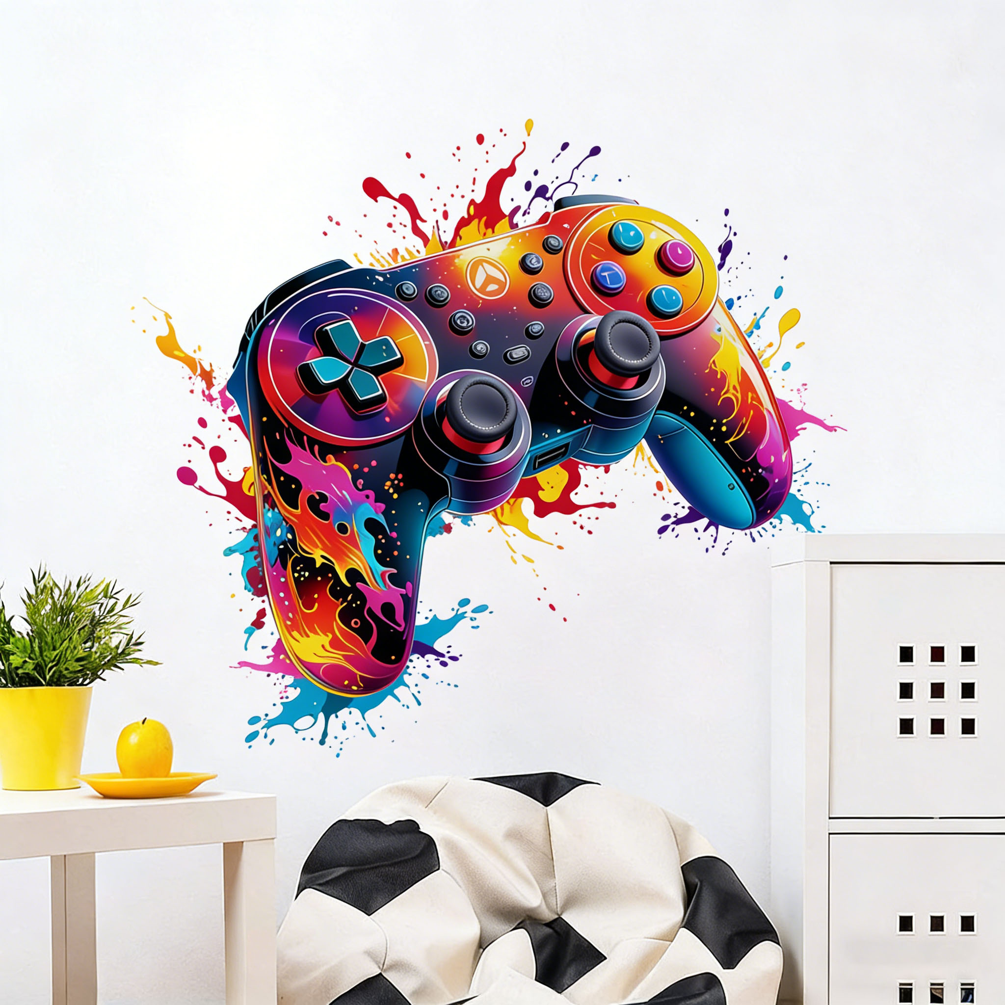 Stiker Dinding Pengontrol Game - Accessories For Your Gaming Room ulasan dan harga