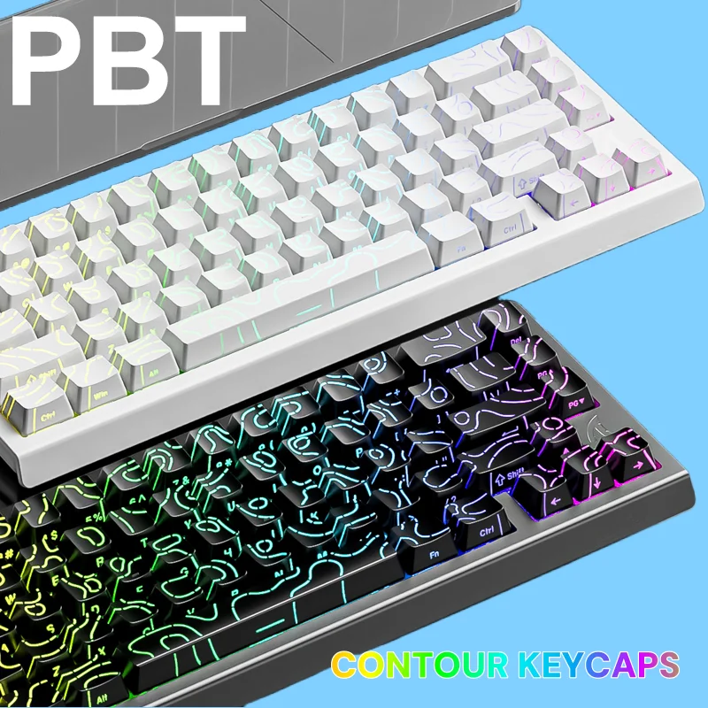 Keycap PBT Kontur KM98-Sempurn - Gaming Accessories Aesthetic ulasan dan harga