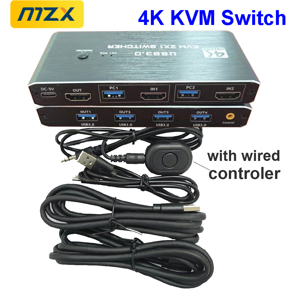 KVM Switch 4K 60Hz Switcher US - Gaming Accessories Rack ulasan dan harga
