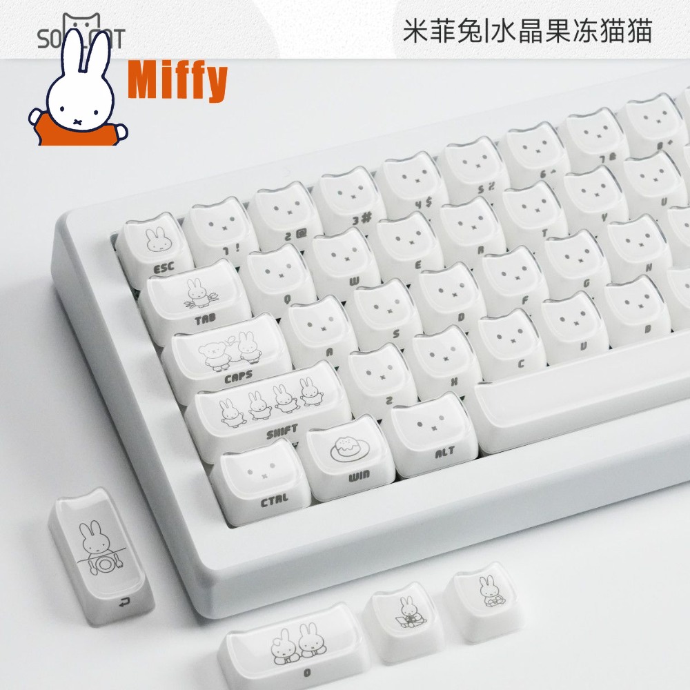 Kawaii Miffy Keycaps Kelinci L - Gaming Accessories Aesthetic ulasan dan harga