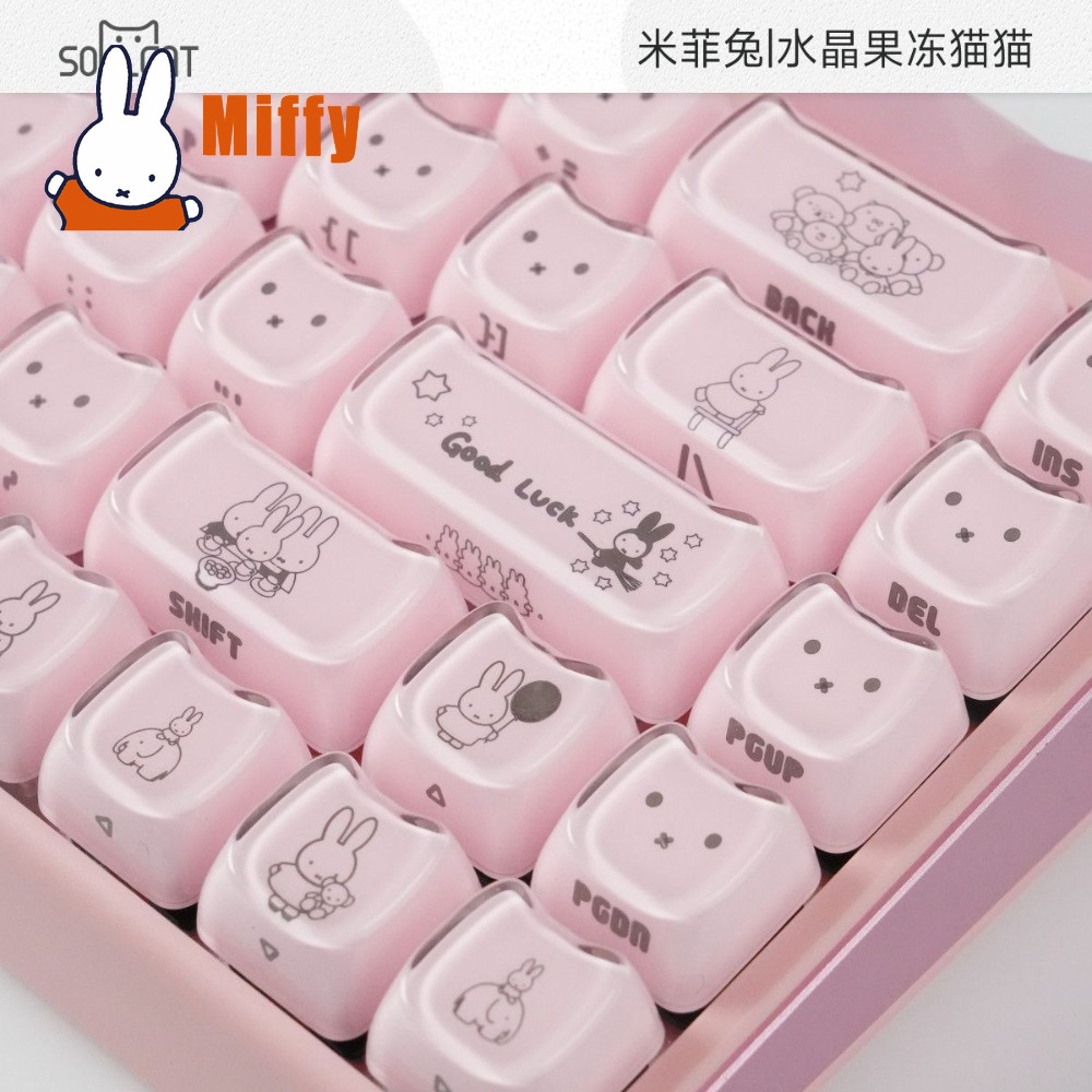 Kawaii Miffy Keycaps Kelinci L - Gaming Accessories Aesthetic ulasan dan harga