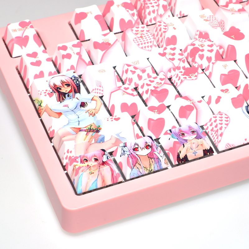 108 Kunci PBT 5 Sisi Celupan K - Gaming Accessories Aesthetic ulasan dan harga