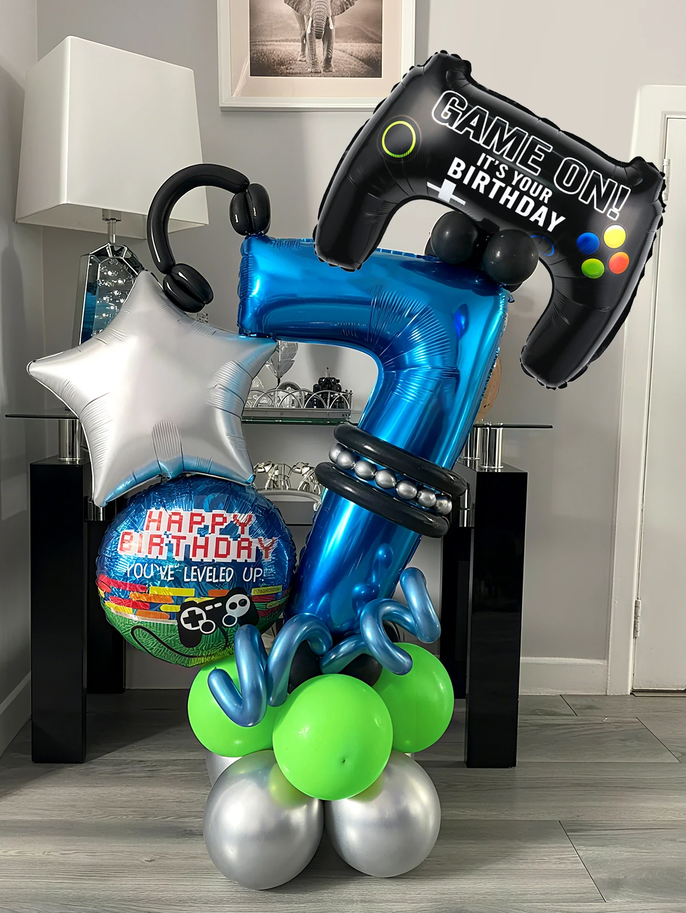 32PCS Perlengkapan Balon Tema  - Gaming Accessories For Room ulasan dan harga